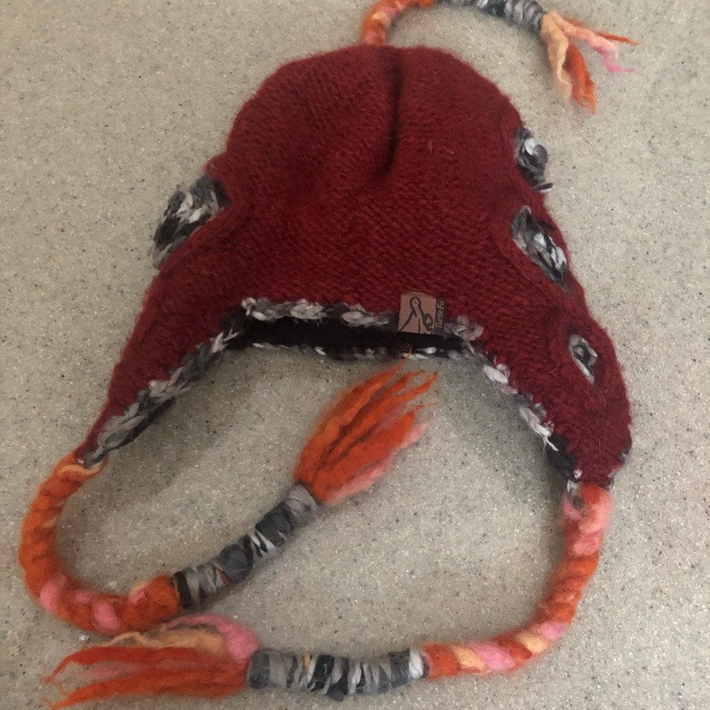 Red winter hat